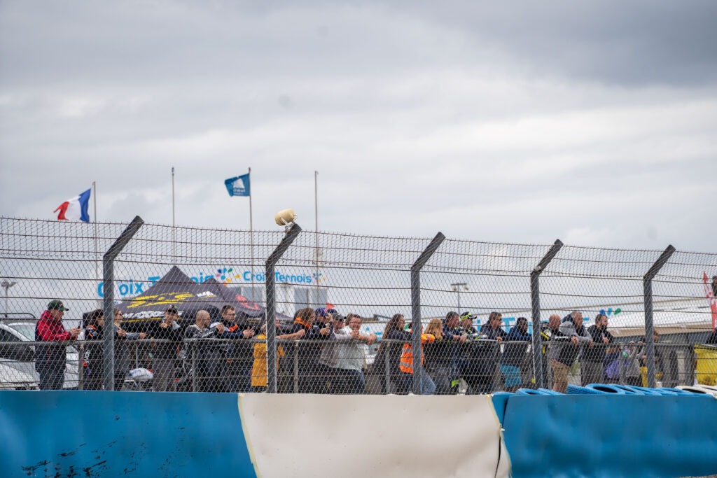 Spectateurs bord de piste