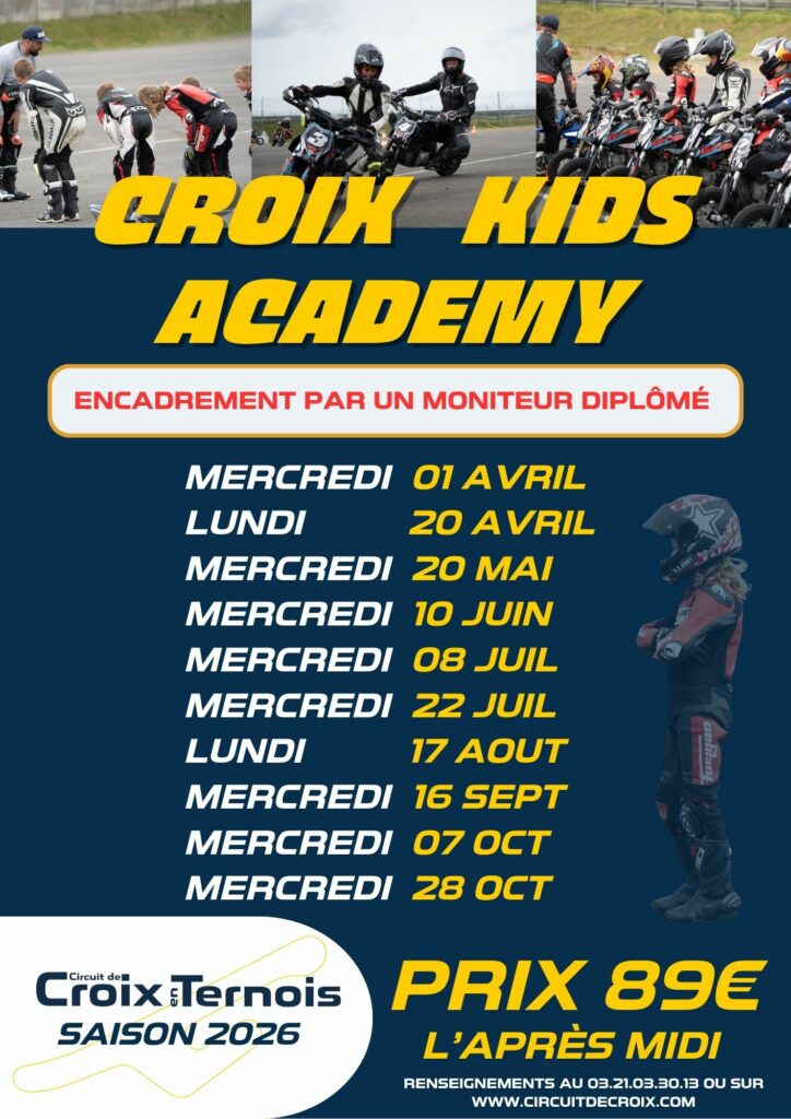 Dates Croix Kids Academy 2026